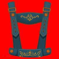 Funny Oktoberfest Lederhosen Costume Santa Hat thumb 1