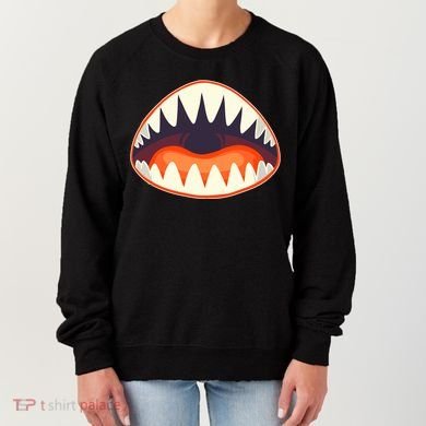 Funny Open Mouth Shark Attack Women's Sweatshirt