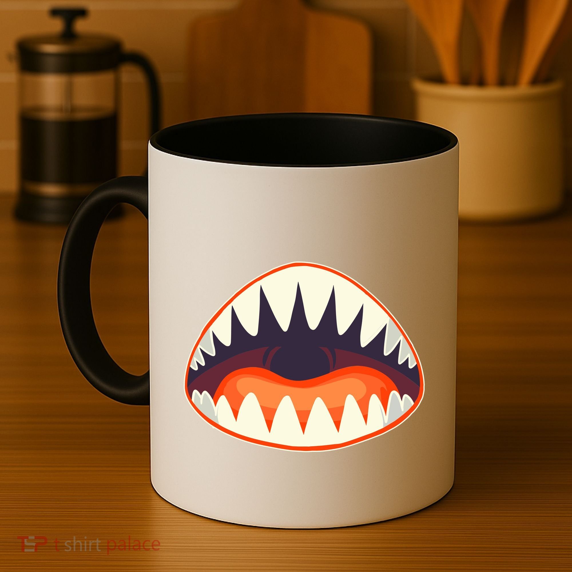 Funny Open Mouth Shark Attack Coffee Mug