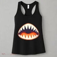 Funny Open Mouth Shark Attack Women's Tank Top thumb 3