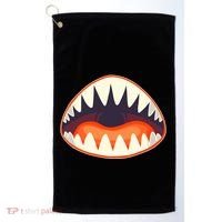 Funny Open Mouth Shark Attack Golf Towel thumb 0