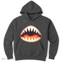 Funny Open Mouth Shark Attack Hoodie thumb 0