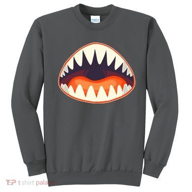 Funny Open Mouth Shark Attack Sweatshirt