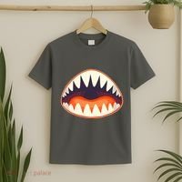Funny Open Mouth Shark Attack T-Shirt thumb 2