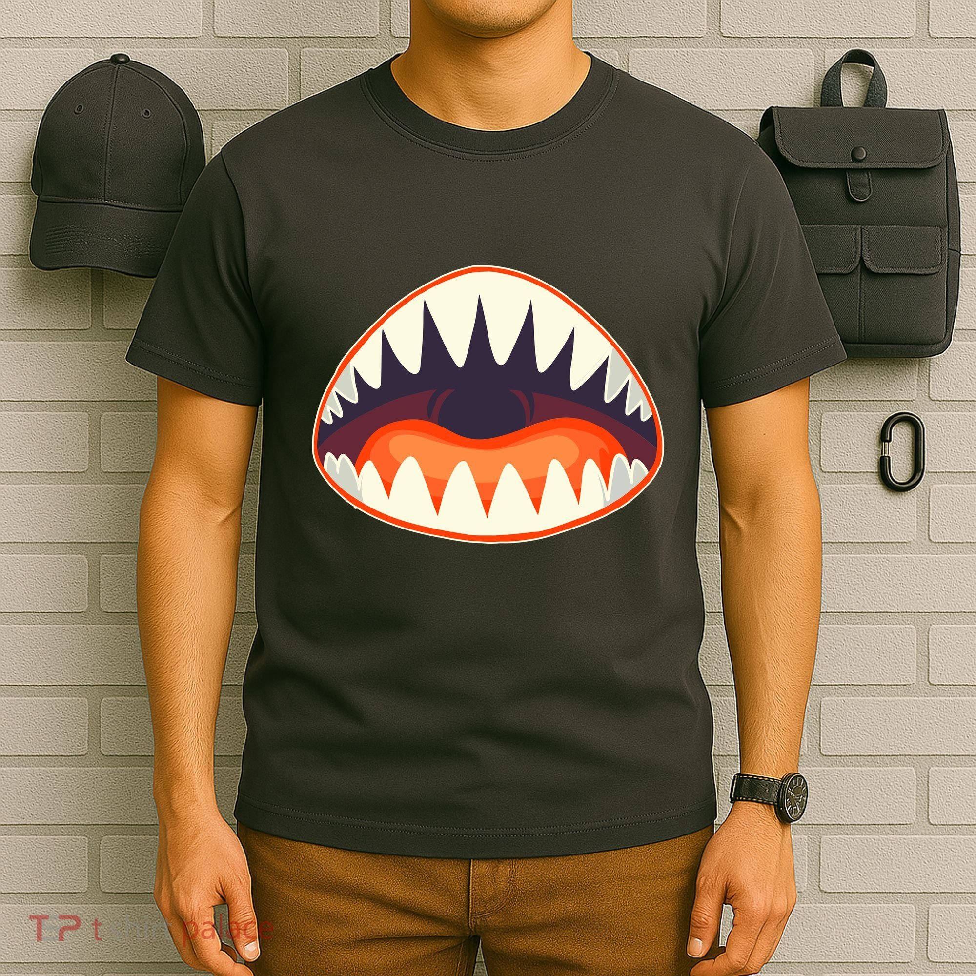 Funny Open Mouth Shark Attack T-Shirt