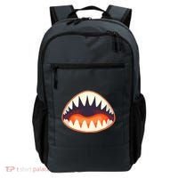 Funny Open Mouth Shark Attack Backpack thumb 0