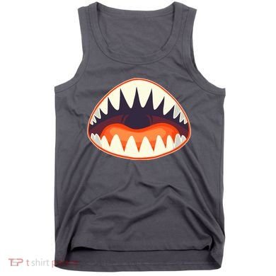 Funny Open Mouth Shark Attack Tank Top