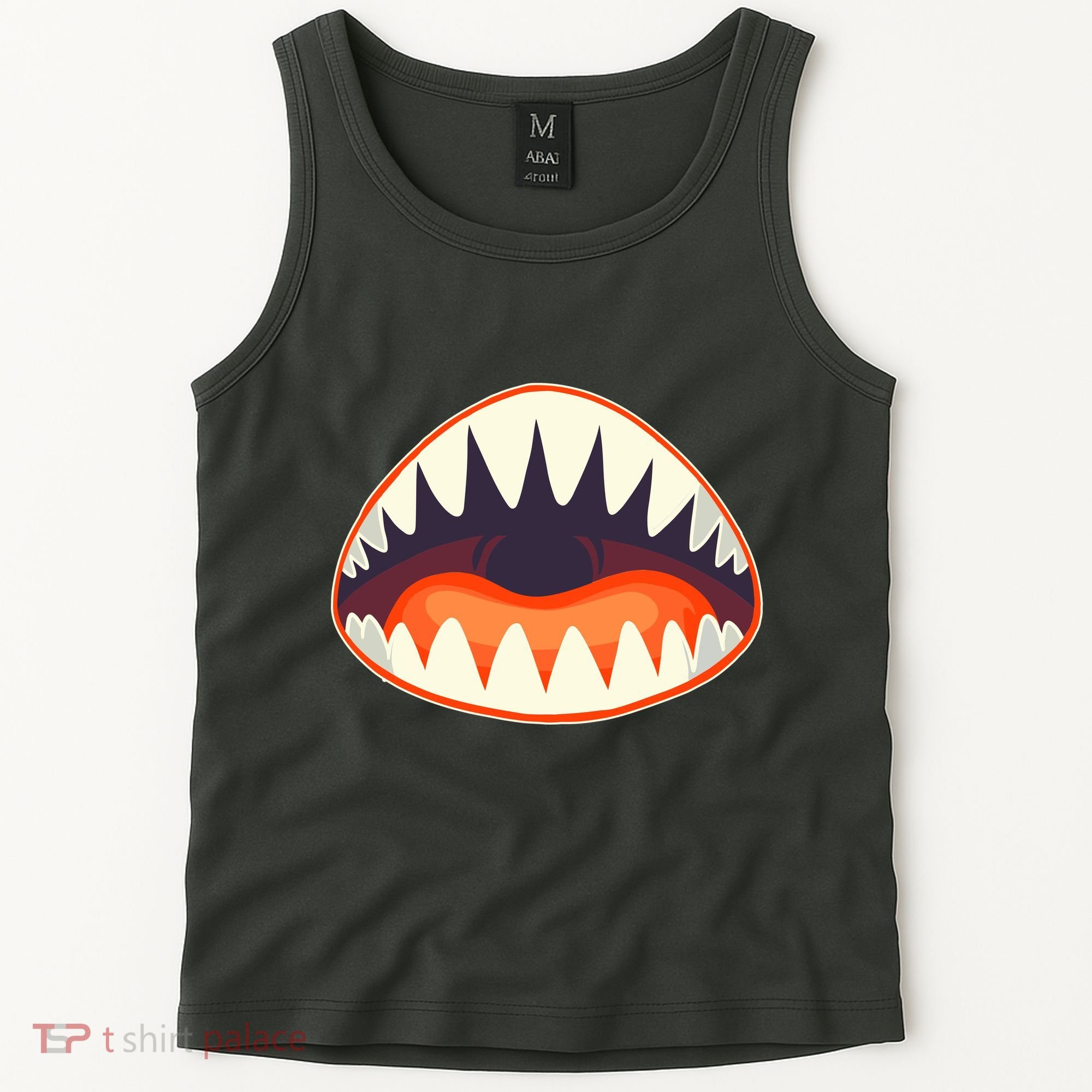 Funny Open Mouth Shark Attack Tank Top