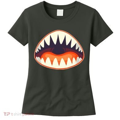 Funny Open Mouth Shark Attack Women's T-Shirt