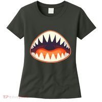 Funny Open Mouth Shark Attack Women's T-Shirt thumb 0