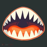 Funny Open Mouth Shark Attack Women's T-Shirt thumb 6