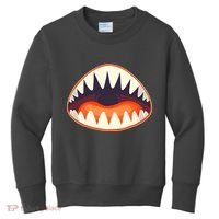 Funny Open Mouth Shark Attack Kids Sweatshirt thumb 0