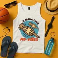Funny Otter Mom Pun Mama Like No Otter Cute Mothers Day Funny Gift Tank Top thumb 4