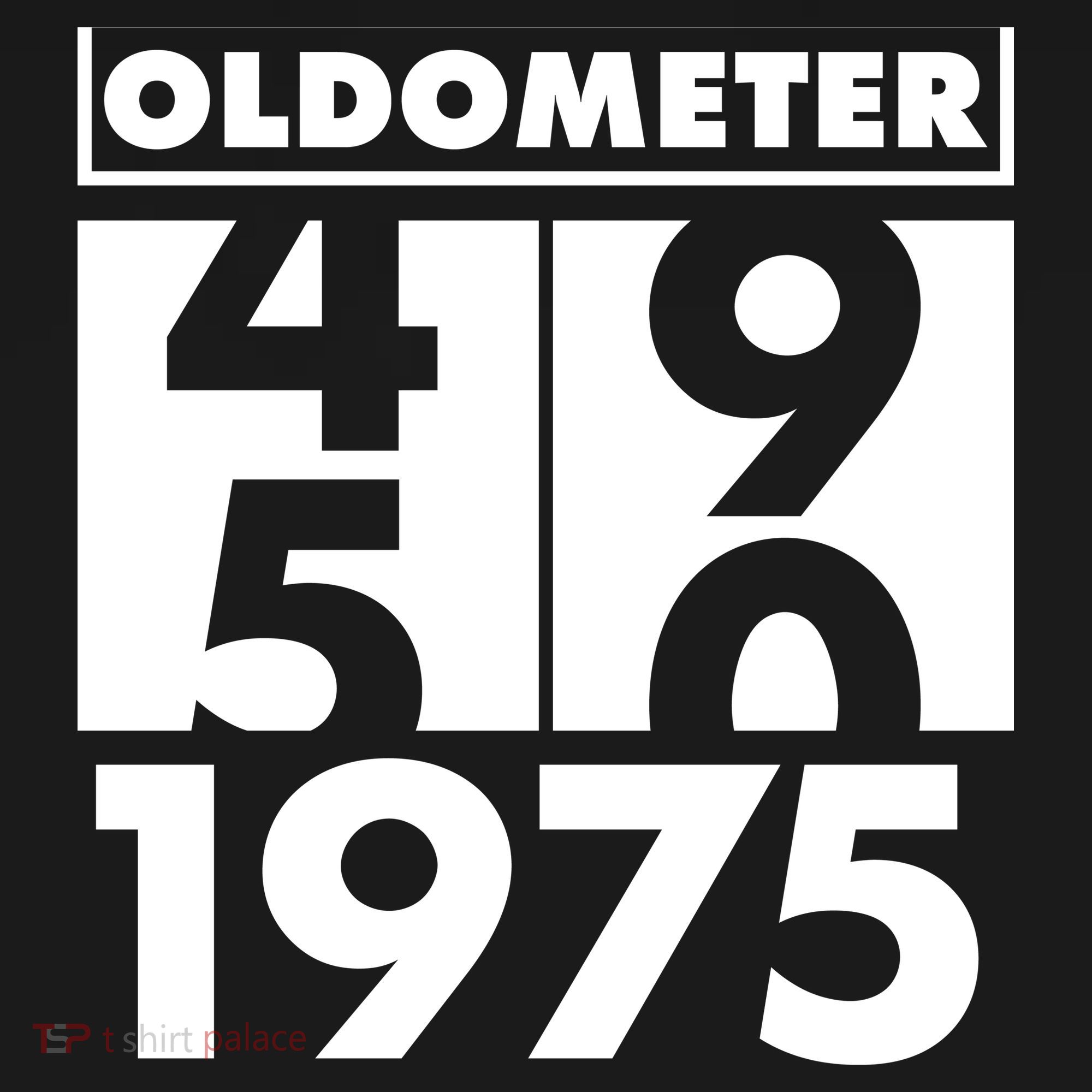 Funny Oldometer Made In 1975 50th Birthday V-Neck T-Shirt