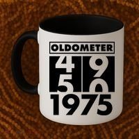 Funny Oldometer Made In 1975 50th Birthday Coffee Mug thumb 2