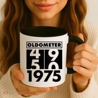 Funny Oldometer Made In 1975 50th Birthday Coffee Mug thumb 3