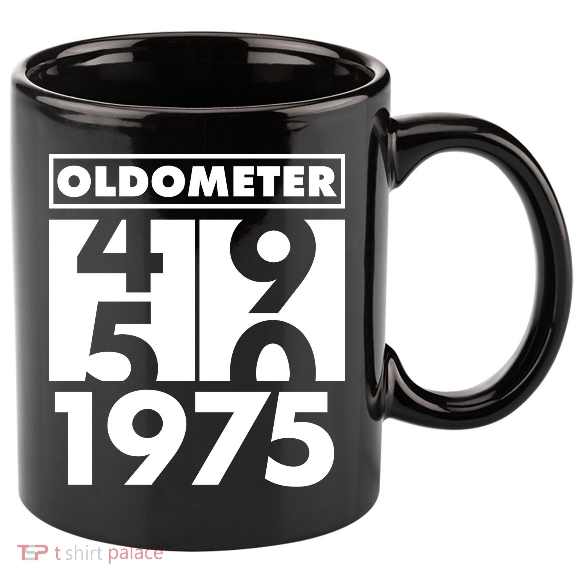 Funny Oldometer Made In 1975 50th Birthday 11oz C Handle Ceramic Mug