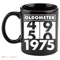 Funny Oldometer Made In 1975 50th Birthday 11oz C Handle Ceramic Mug thumb 2