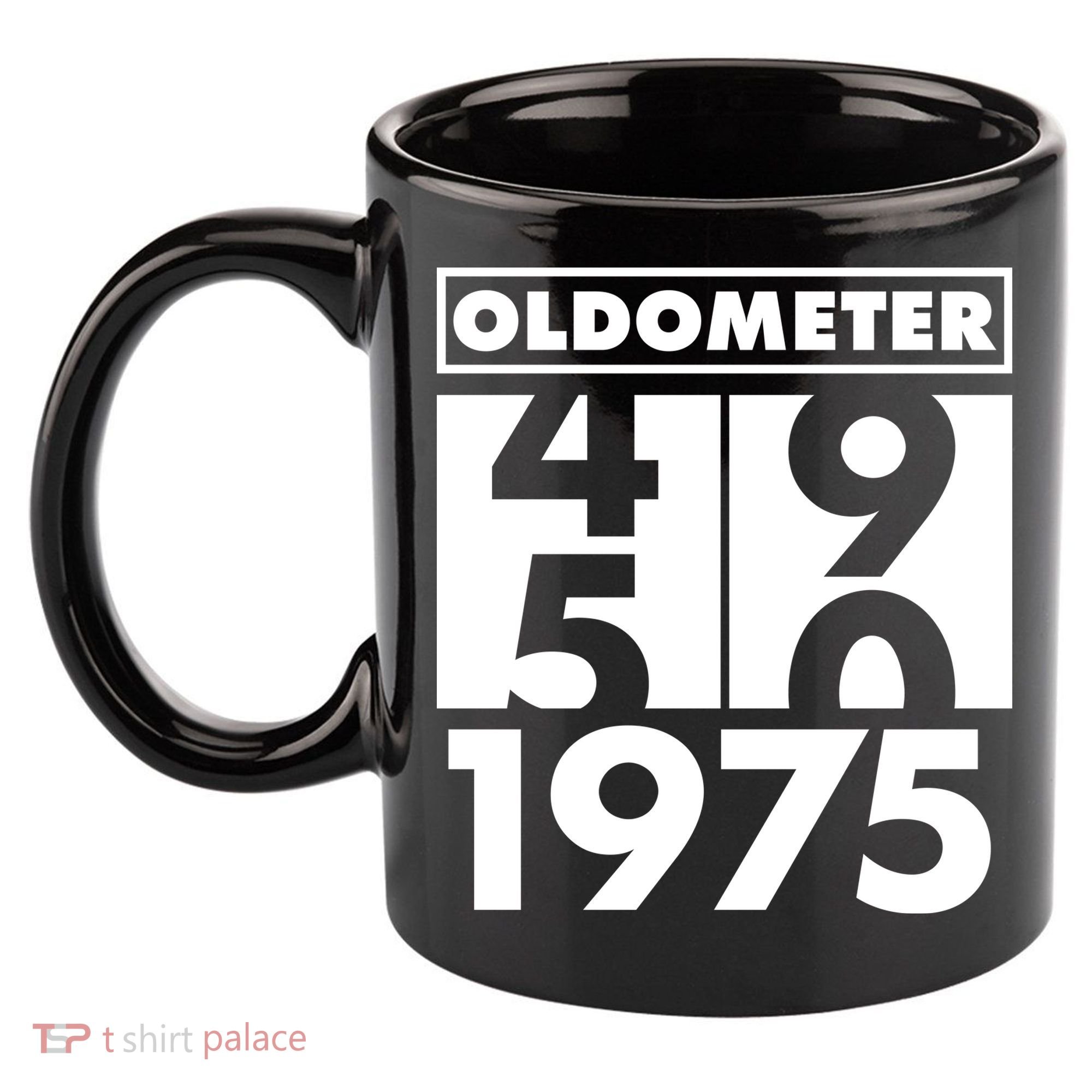 Funny Oldometer Made In 1975 50th Birthday 11oz C Handle Ceramic Mug