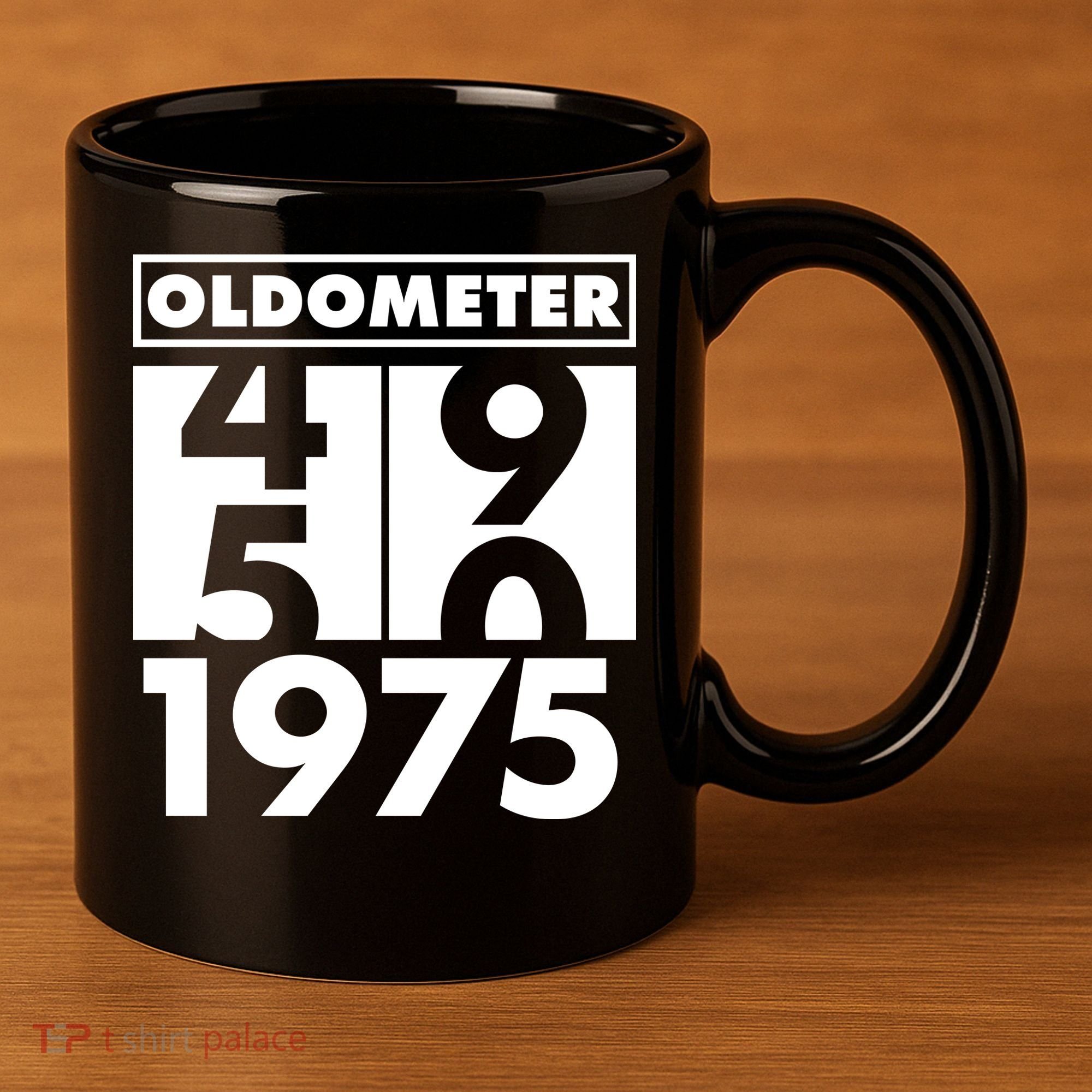 Funny Oldometer Made In 1975 50th Birthday 11oz C Handle Ceramic Mug