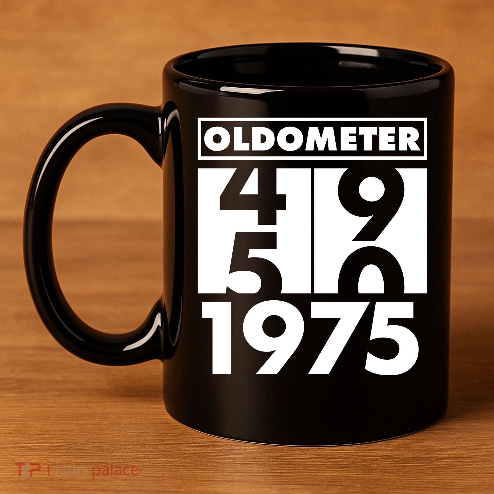 Funny Oldometer Made In 1975 50th Birthday 11oz C Handle Ceramic Mug