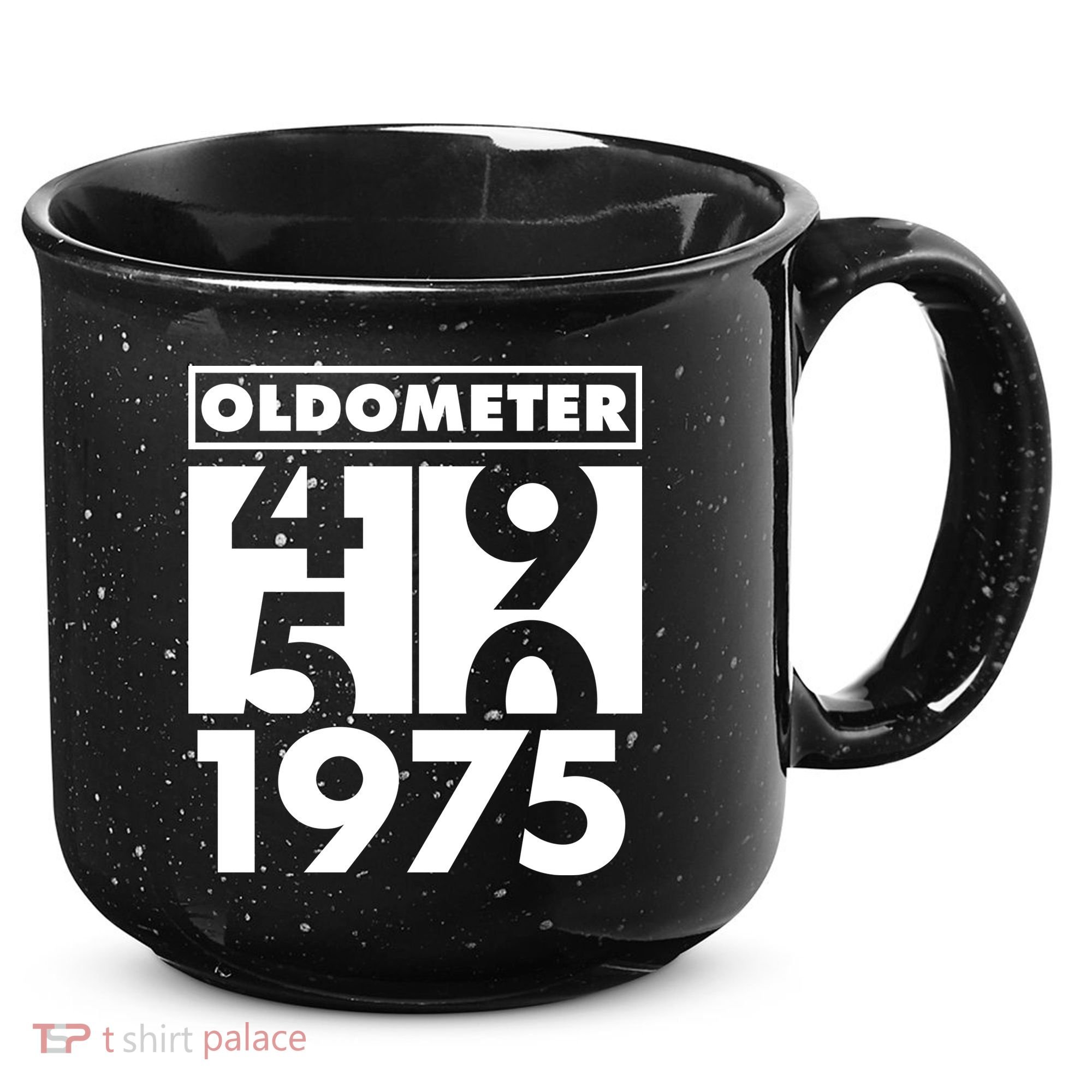 Funny Oldometer Made In 1975 50th Birthday 15oz Campfire Ceramic Mug