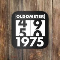 Funny Oldometer Made In 1975 50th Birthday Coaster thumb 0