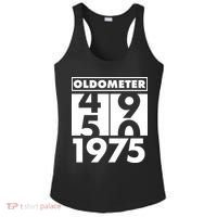 Funny Oldometer Made In 1975 50th Birthday Ladies PosiCharge Competitor Racerback Tank thumb 0