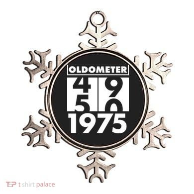 Funny Oldometer Made In 1975 50th Birthday Ornament