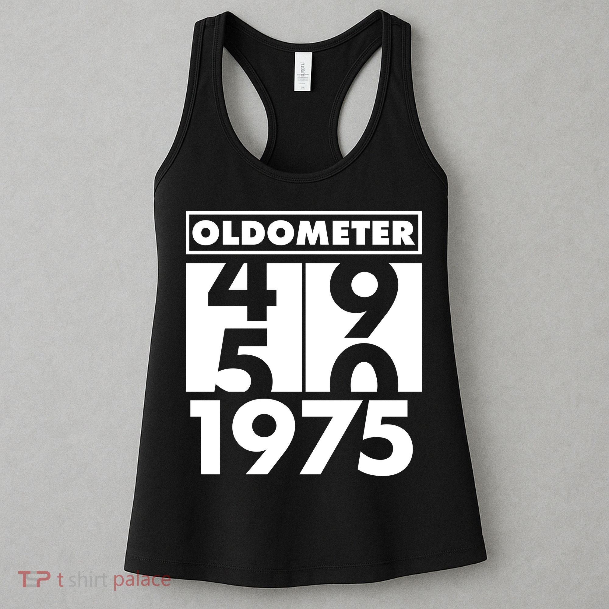 Funny Oldometer Made In 1975 50th Birthday Women's Tank Top