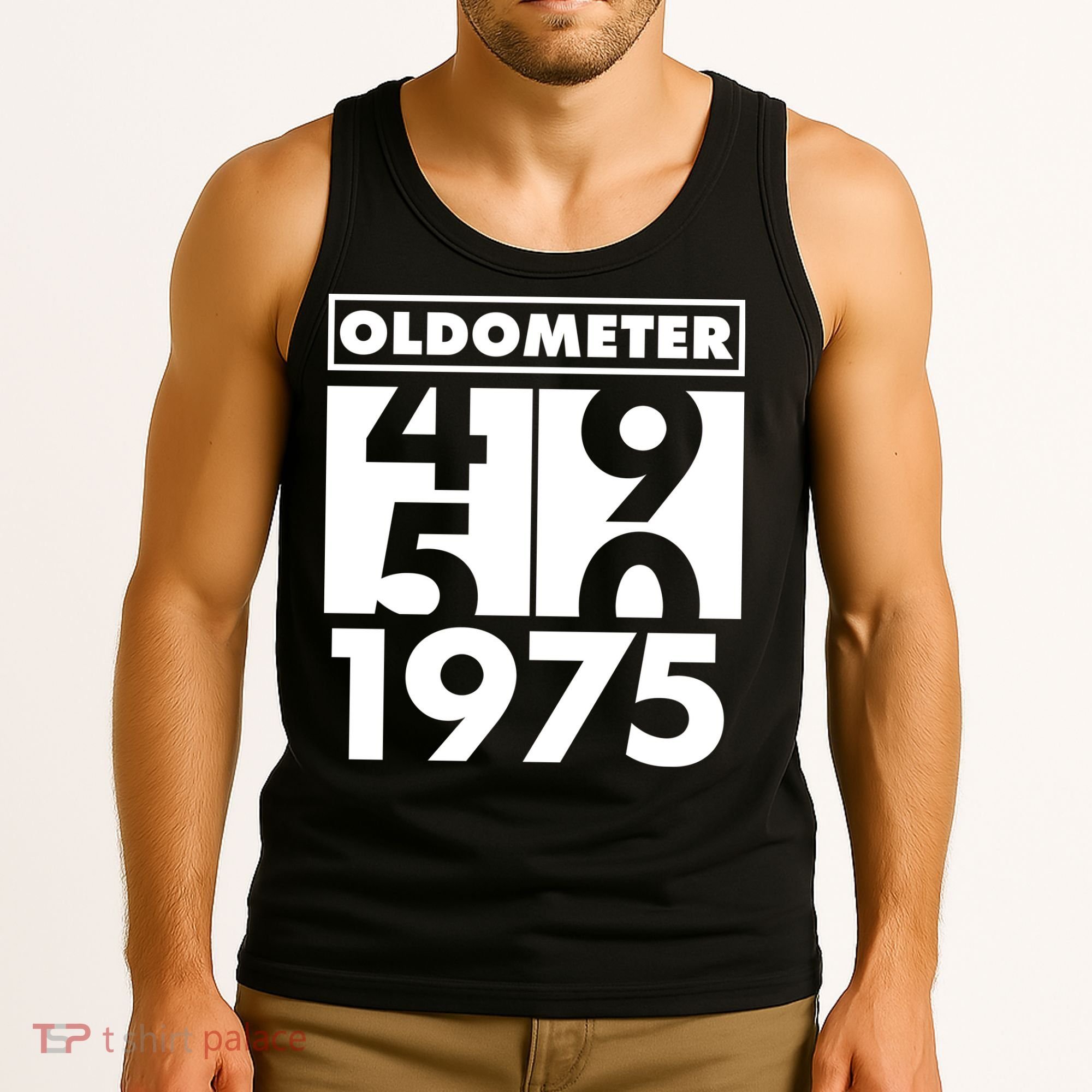 Funny Oldometer Made In 1975 50th Birthday Tank Top