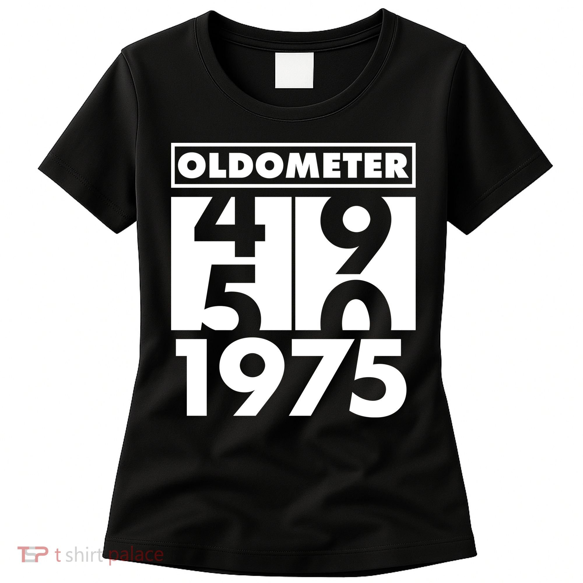 Funny Oldometer Made In 1975 50th Birthday Women's T-Shirt