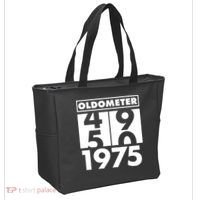 Funny Oldometer Made In 1975 50th Birthday Tote Bag thumb 2