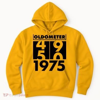 Funny Oldometer Made In 1975 50th Birthday Hoodie