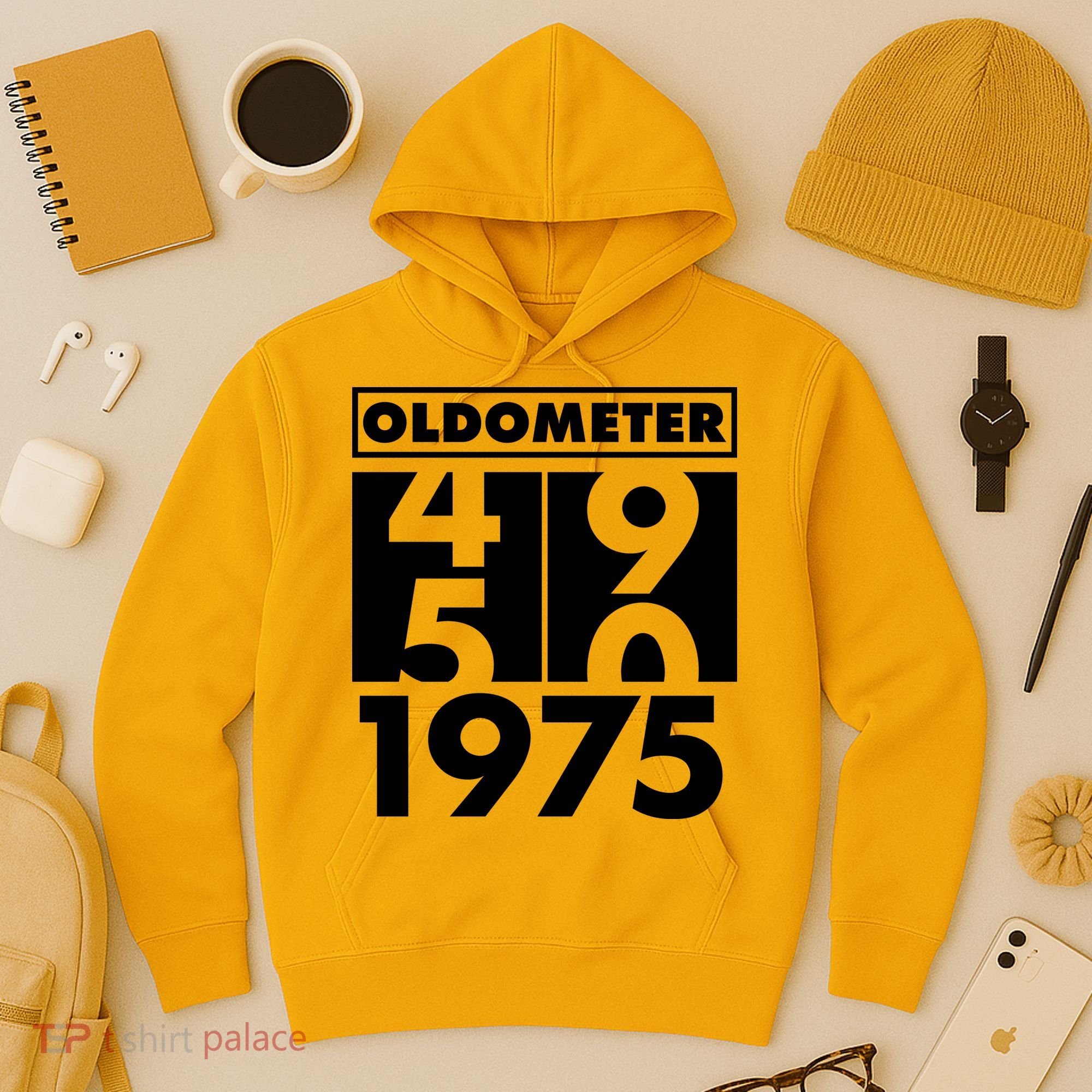 Funny Oldometer Made In 1975 50th Birthday Hoodie