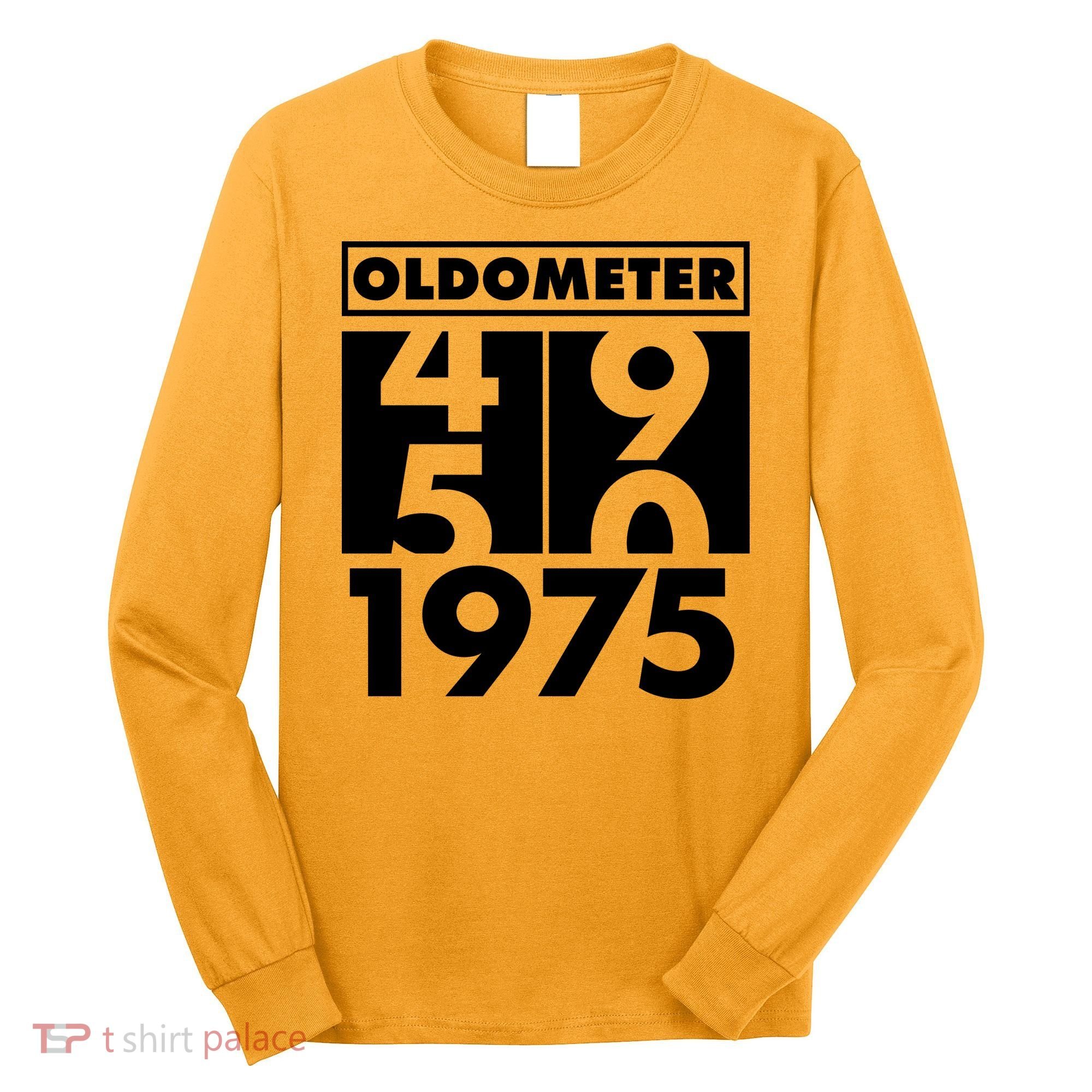 Funny Oldometer Made In 1975 50th Birthday Long Sleeve Shirt