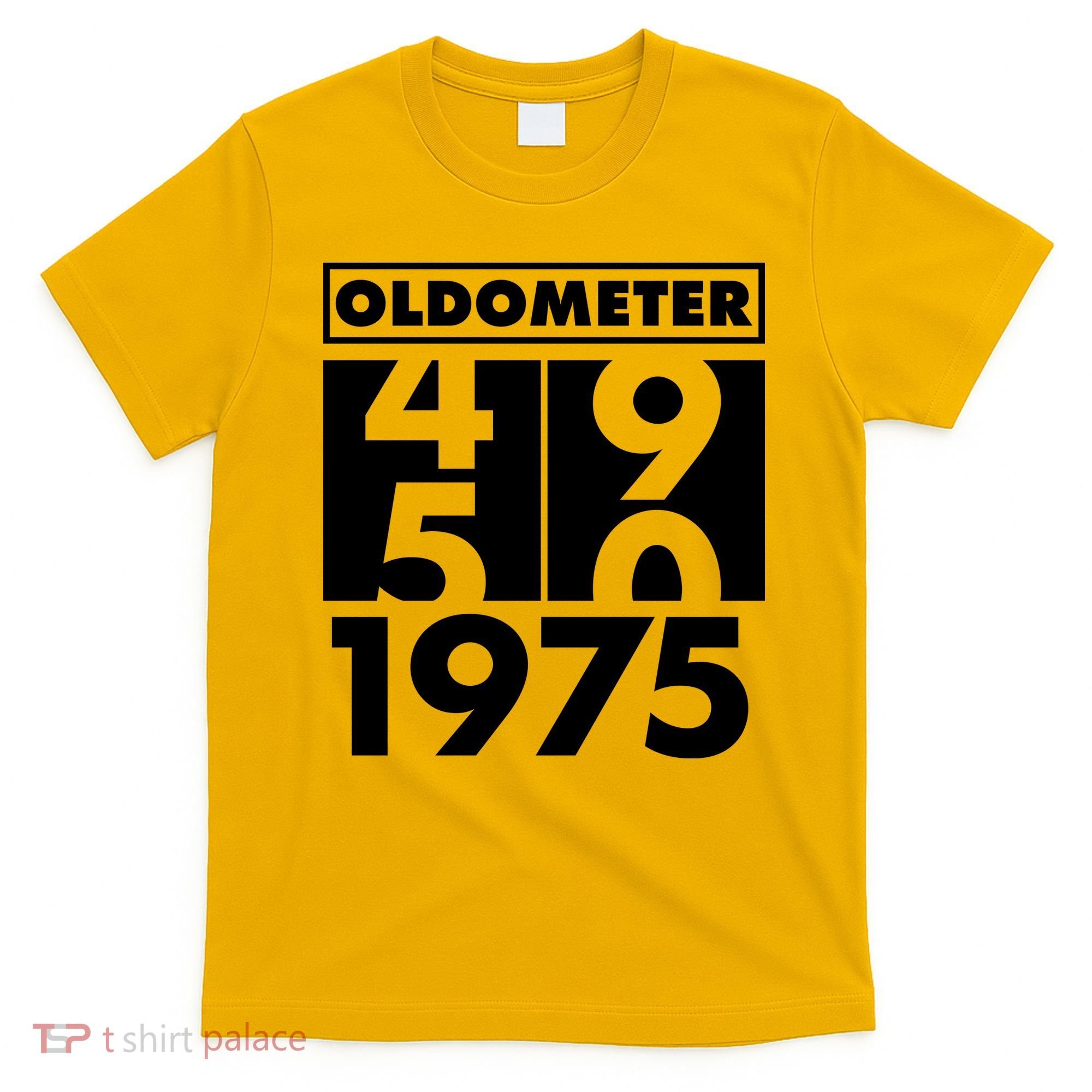 Funny Oldometer Made In 1975 50th Birthday T-Shirt
