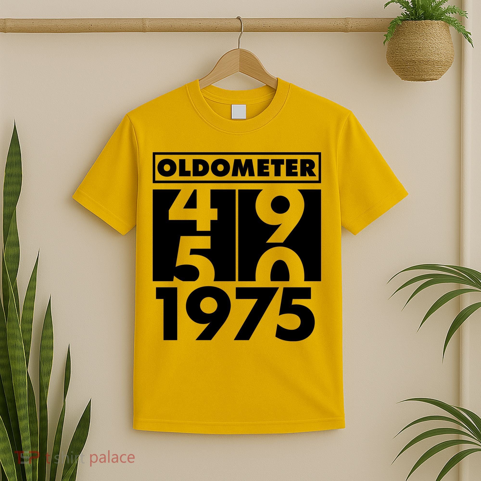Funny Oldometer Made In 1975 50th Birthday T-Shirt