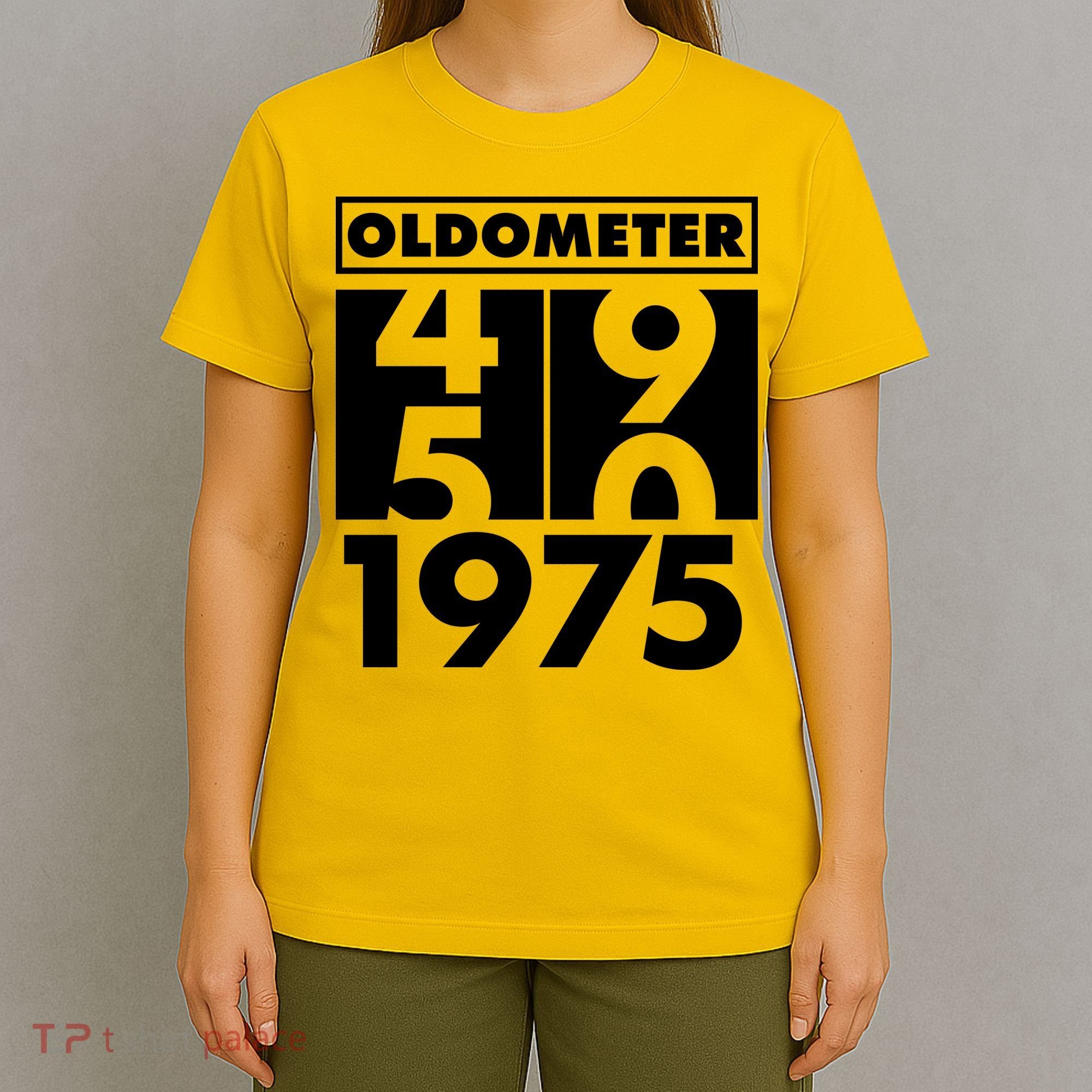 Funny Oldometer Made In 1975 50th Birthday T-Shirt