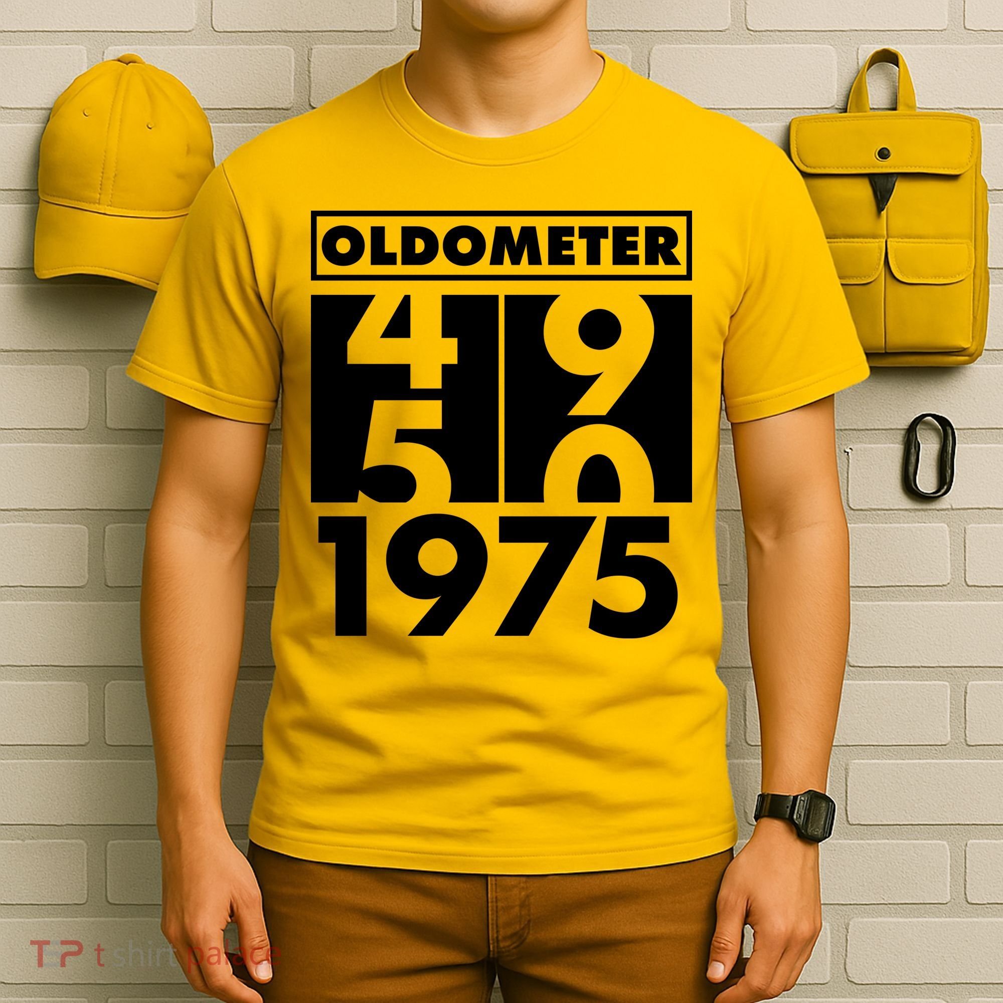 Funny Oldometer Made In 1975 50th Birthday T-Shirt