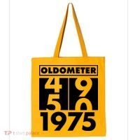 Funny Oldometer Made In 1975 50th Birthday Tote Bag thumb 0