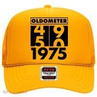 Funny Oldometer Made In 1975 50th Birthday Hat thumb 0
