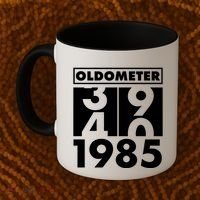 Funny Oldometer Made In 1985 40th Birthday Coffee Mug thumb 2