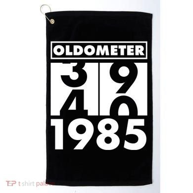 Funny Oldometer Made In 1985 40th Birthday Golf Towel