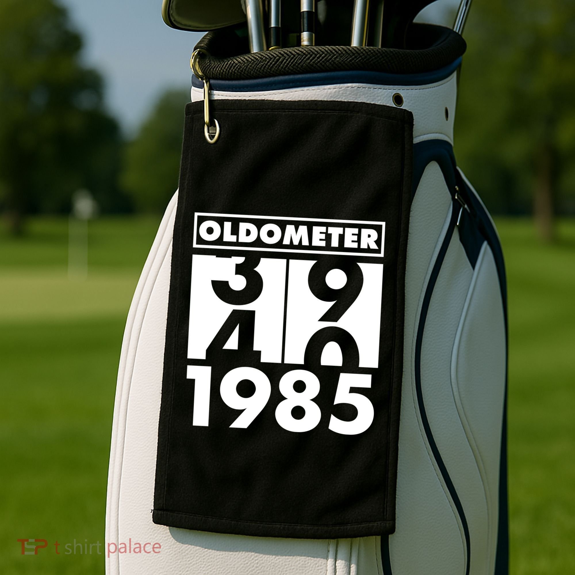 Funny Oldometer Made In 1985 40th Birthday Golf Towel