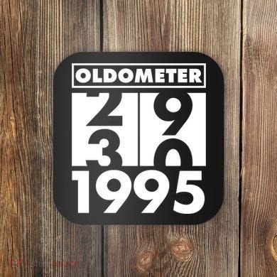 Funny Oldometer Made In 1995 30th Birthday Coaster