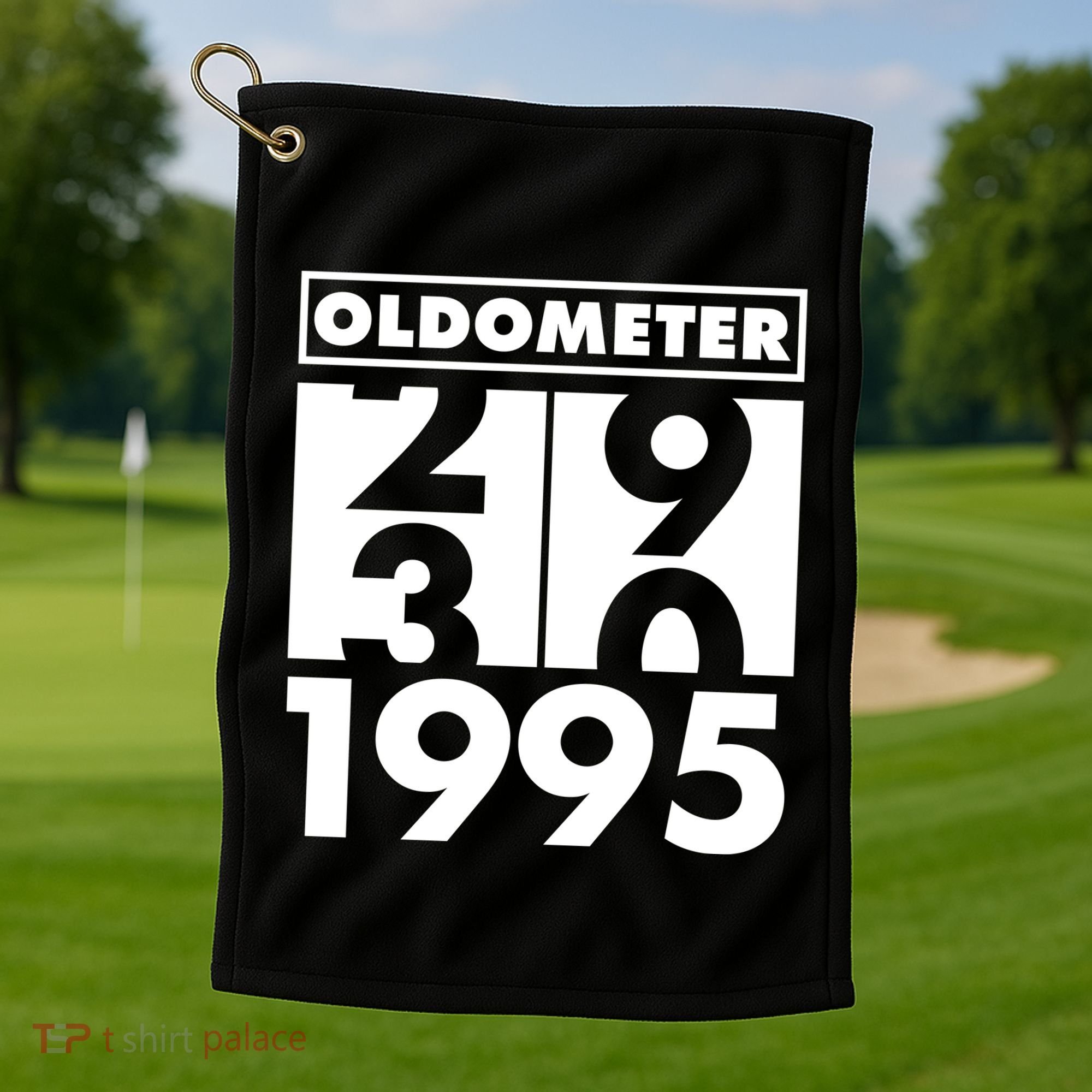 Funny Oldometer Made In 1995 30th Birthday Golf Towel
