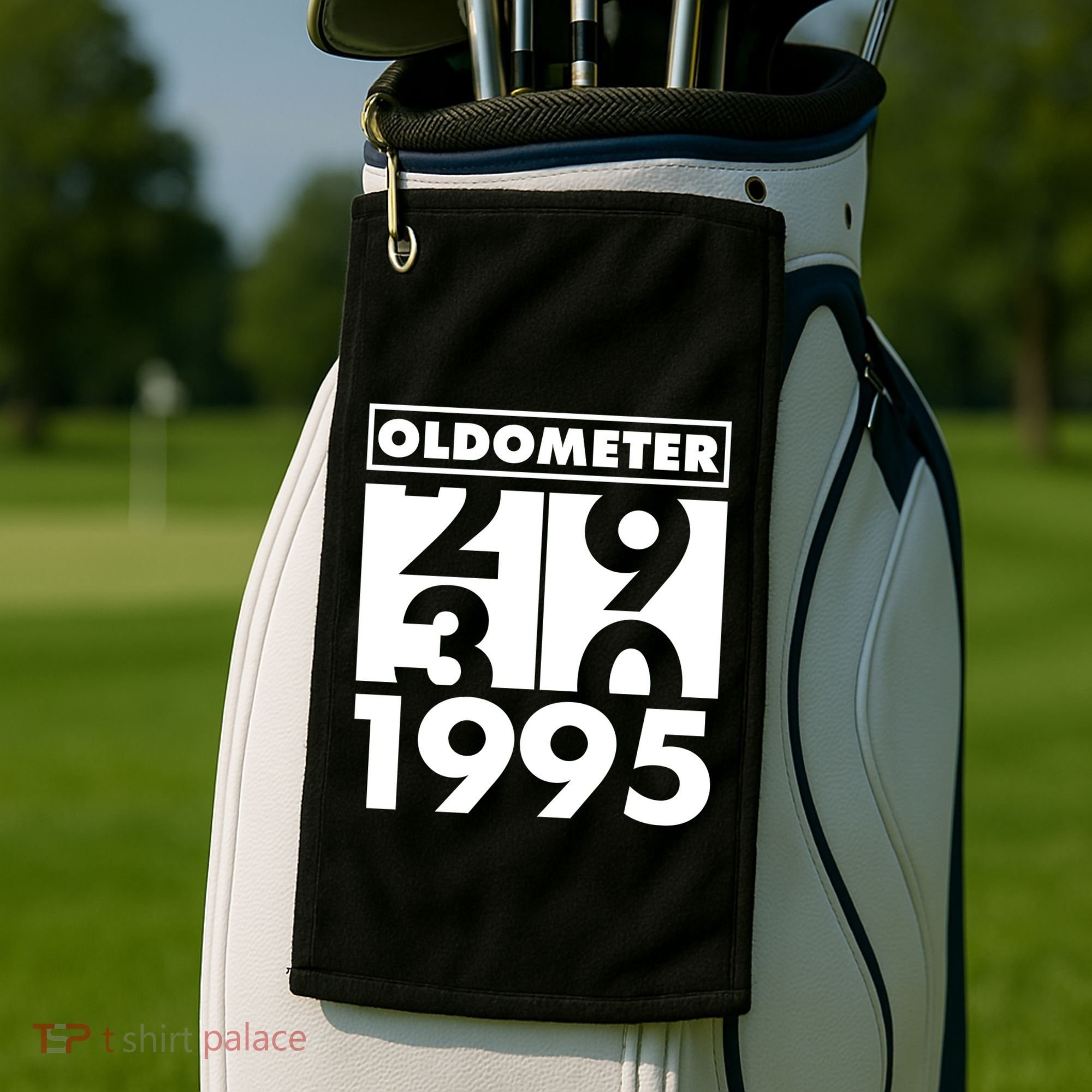 Funny Oldometer Made In 1995 30th Birthday Golf Towel