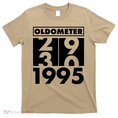 Funny Oldometer Made In 1995 30th Birthday T-Shirt