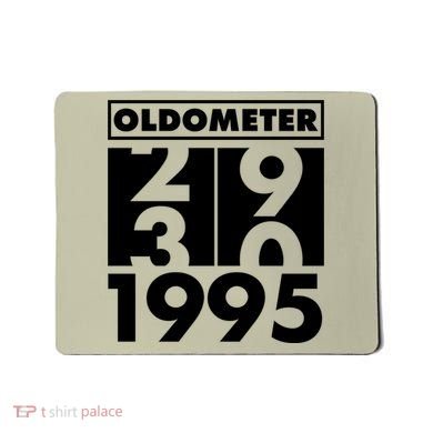Funny Oldometer Made In 1995 30th Birthday Mousepad